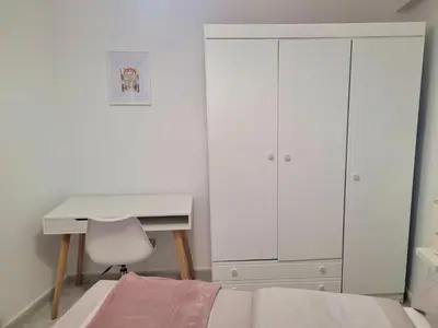 Cama o camas de una habitación en La casa de Rafalita