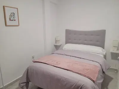 Cama o camas de una habitación en La casa de Rafalita