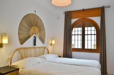 Cama o camas de una habitación en SunShine Almanzor
