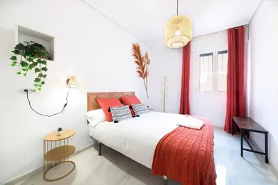Cama o camas de una habitación en Alohamundi Escuelas Pías