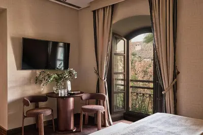 Cama o camas de una habitación en Hospes Palacio del Bailio, a Member of Design Hotels