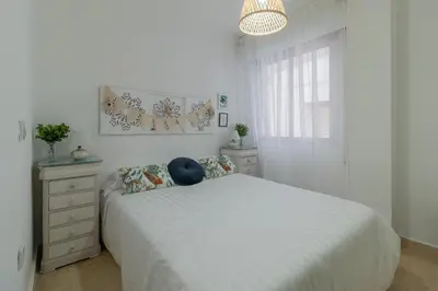 Cama o camas de una habitación en Apartamento Centrico Isaura