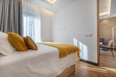 Cama o camas de una habitación en Olivia Suites