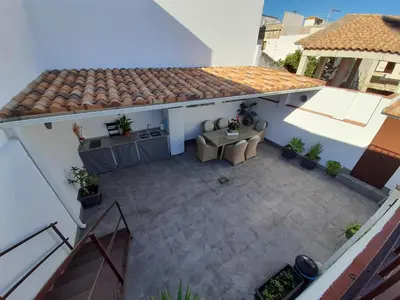 Un balcón o terraza de Lonja del Ribacillo, Casa Rural