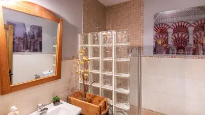 Un baño de Alojamiento Rural El Salto Villafranca de Córdoba by Ruralidays