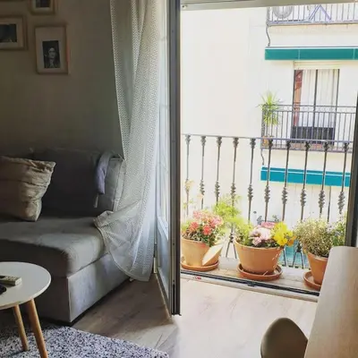 Un balcón o terraza de Bonito apartamento en el casco antiguo