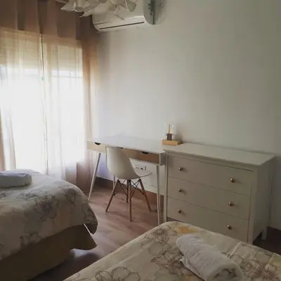 Cama o camas de una habitación en Bonito apartamento en el casco antiguo