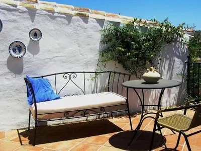 Un balcón o terraza de Holiday Home in Villanueva near El Torcal Park