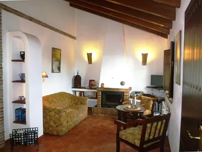 Zona de estar de Holiday Home in Villanueva near El Torcal Park