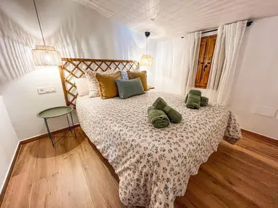 Cama o camas de una habitación en Casa La Buganvilla