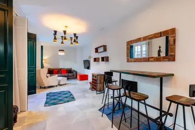 Zona de estar de Holi-Rent Penthouse Peñuelas
