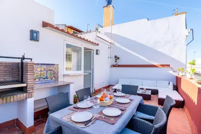 Zona de estar de Holi-Rent Penthouse Peñuelas