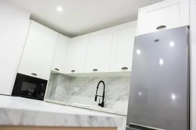 Una cocina o zona de cocina en Precioso apartamento en Jaén a 70 m de la Catedral