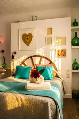 Cama o camas de una habitación en La Casica del Abuelo Valentín