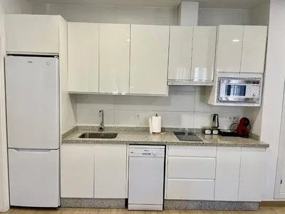 Una cocina o zona de cocina en Geysotur Puerta de la Axerquía Parking Gratis
