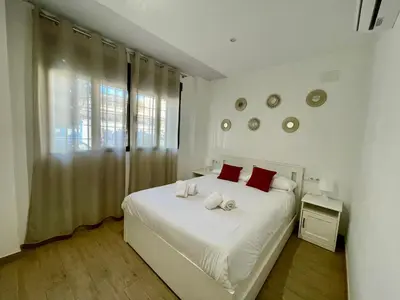 Cama o camas de una habitación en Geysotur Puerta de la Axerquía Parking Gratis