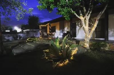Jardín al aire libre en Villa María Lagos del Serrano