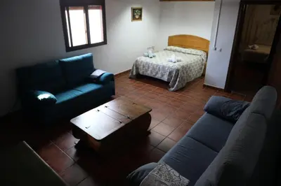 Cama o camas de una habitación en Villa María Lagos del Serrano