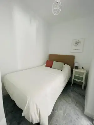 Cama o camas de una habitación en Apartamento Torreón De La Huerta