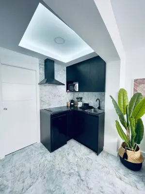 Una cocina o zona de cocina en Apartamento Torreón De La Huerta