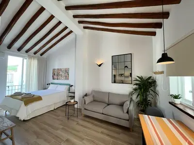 Zona de estar de Atroe Apartment