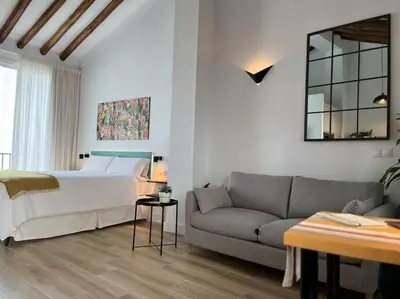 Zona de estar de Atroe Apartment