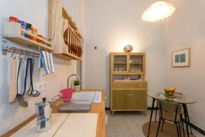 Una cocina o zona de cocina en CASA PEPITA: vintage spirit in the old town