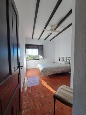 Cama o camas de una habitación en Casa Rural Alberquillas