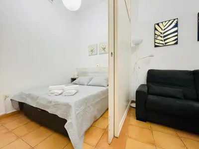 Cama o camas de una habitación en San Román. Céntrico y acogedor.