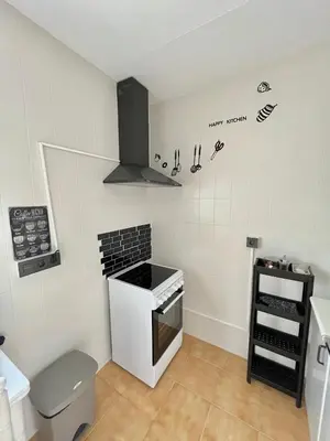 Una cocina o zona de cocina en APARTAMENTO VERA, Apartamento de 2 dormitorios con balcón en el centro de Antequera