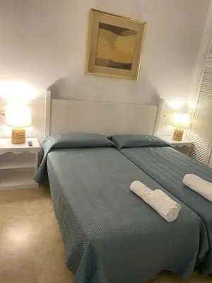 Cama o camas de una habitación en Apartament Alameda center