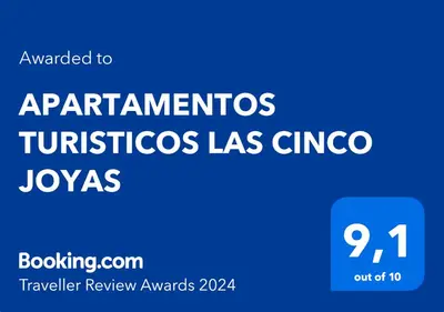 Certificado, premio, señal o documento que está expuesto en APARTAMENTOS TURISTICOS LAS CINCO JOYAS