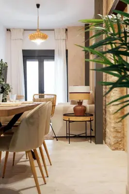 Zona de estar de Lux apt with POOL 2 Beds2 bathspatio - Setas