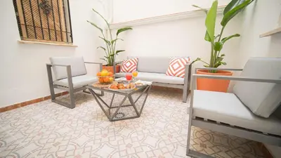 Zona de estar de Boabdil Suites