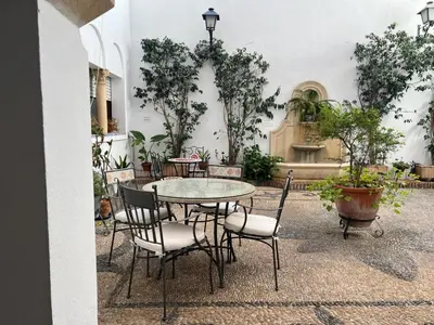 Jardín al aire libre en Casa Los Valenzuela