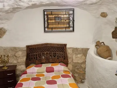 Cama o camas de una habitación en Casa rural El Parral