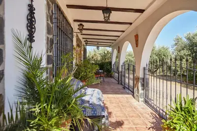 Jardín al aire libre en Casa Rural La Atalaya