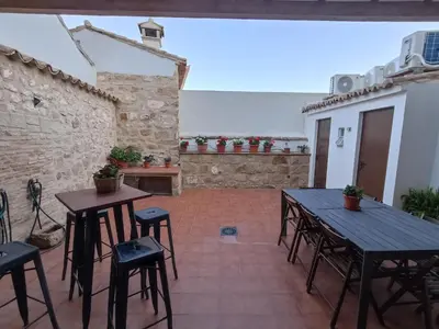 Un patio o zona al aire libre en Casa Rural Verde Oliva
