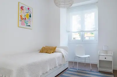 Cama o camas de una habitación en Misterhost La Florida Piscina y Terraza