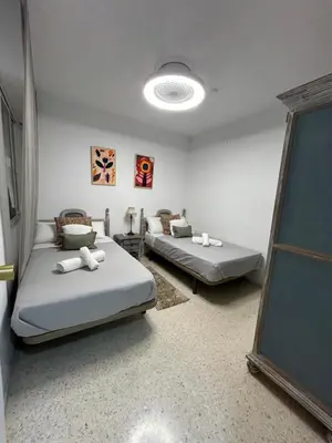 Cama o camas de una habitación en Apartamento Siete De Mayo