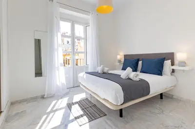 Cama o camas de una habitación en Muro city center suite by Valcambre