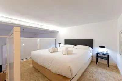 Cama o camas de una habitación en Heliotropo City Center Oasis by Valcambre