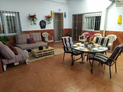 Zona de estar de Carmen House