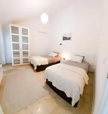 Cama o camas de una habitación en Ático Joaquín Costa 15 Alameda de Hércules