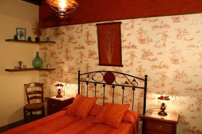 Cama o camas de una habitación en Casa de la Noria