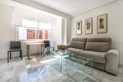 Zona de estar de Apartamentos Haranas, parking incluido