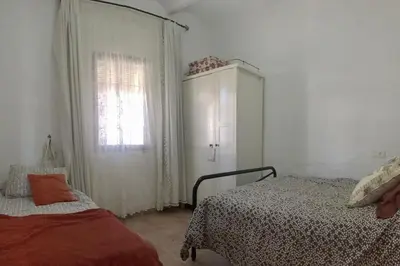 Cama o camas de una habitación en Casa La Soleá Cerro Muriano