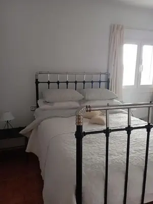 Cama o camas de una habitación en Casa Rural Olivares
