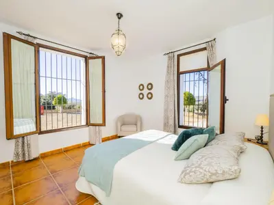 Cama o camas de una habitación en Cubo's El Baldio Country House - Setenil Bodegas