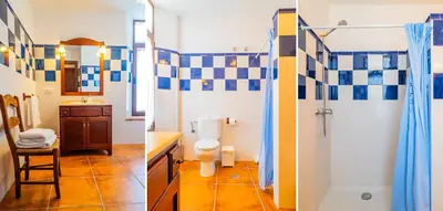Un baño de Cubo's El Baldio Country House - Setenil Bodegas